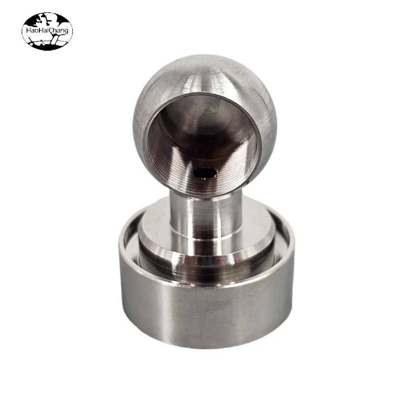 HHC-1170 Custom Stainless Steel CNC Machined Spherical Ball Gauge Connector - 翻译中...